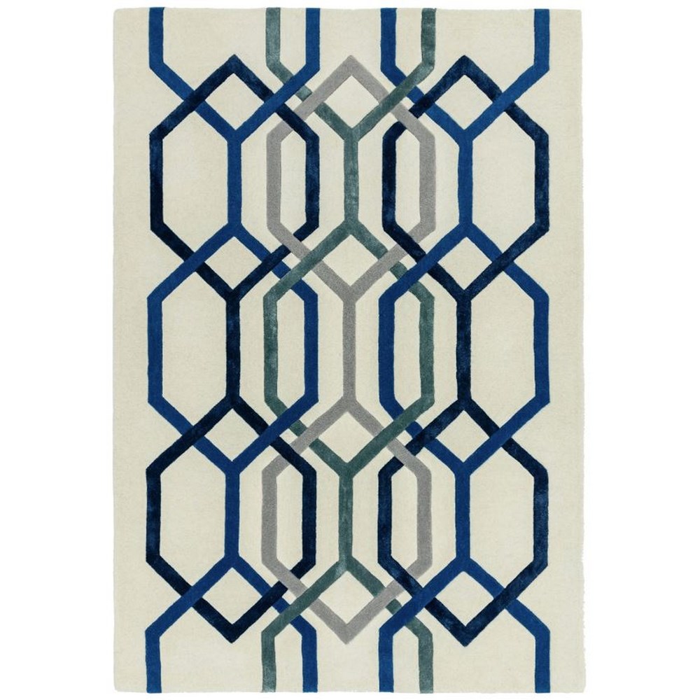 Matrix Hexagon MAX65 Rugs in White